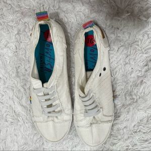 NWOT Blowfish pride embellished slide on sneakers